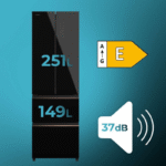 Cecotec Bolero CoolMarket Combi F2D 400 400L Total No Frost Inverter Refrigerador Puerta Francesa - Imagen 7