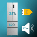 Cecotec Bolero CoolMarket Combi F2D 400 Inox E 400L Frigorífico Combi - Imagen 4