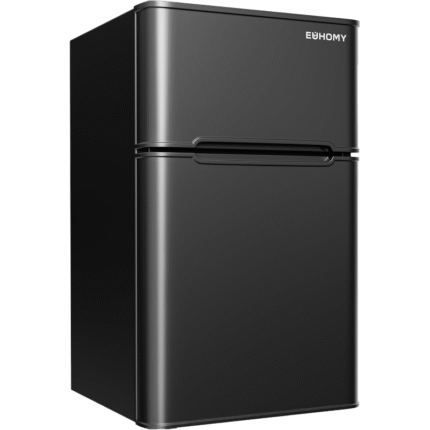 Euhomy Mini Refrigerador 2 Puertas 3.2 pies cúbicos Congelador Original Variaciones