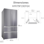 Haier Frigoríficos Puerta Francesa Serie FD - Imagen 2