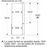 Bosch Serie KFN96 Multipuerta 183x191 cm NoFrost Acero inoxidable antiehuellas - Imagen 2