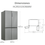 Haier Cube Series Frigorífico 4 Puertas Total No Frost - Imagen 3