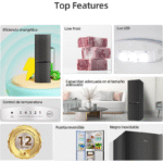 CHiQ FBM157L42 157L Frigorífico Combi Compacto Inox - Imagen 9