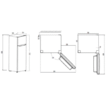 Kromsline KF-1655-IX 202L 41L Frigorífico Dos Puertas - Imagen 2