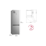 LG GBV5250CPY 387L Frigorífico Combi Total No Frost - Imagen 3