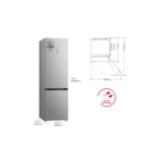 LG GBV5250EPY Frigorífico Combi 419L No Frost Inox - Imagen 2